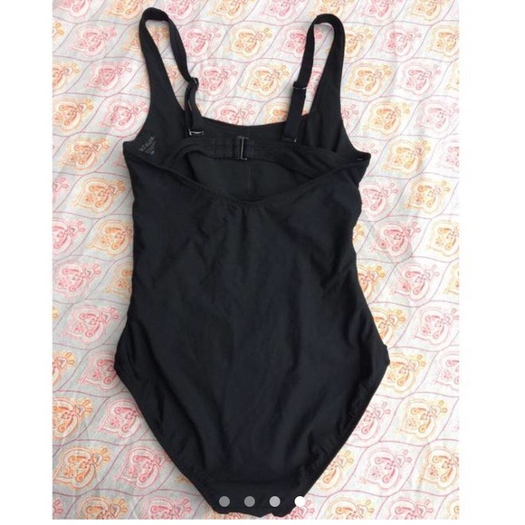 Athleta Black Ruched One Piece Swimsuit - Picture 5 of 5